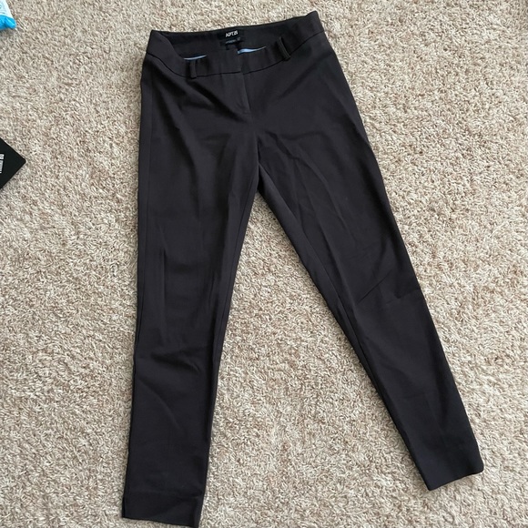 Nine West Women's Plus Skinny Leg Stretch Dress Pants Black Size 18